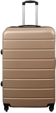 Koffert stor i gull - Hard ABS / polykarbonat