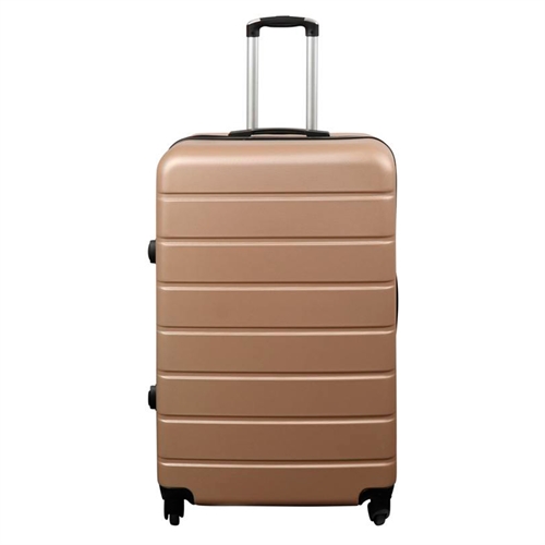 Stor koffert - Gull - Hardcase koffert tilbud - Lettvekts koffert tilbud