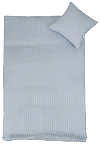 Baby sengetøy - 70x100 cm - Lyseblå - Jacquardvevd - 100% bomullsateng
