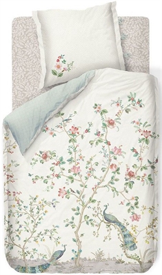 Pip Studio sengetøy - Okinawa White - Blomstret sengetøy - Tosidig sengesett - 100% bomull