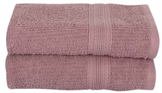 Håndklær - 2 stk. 50x100 cm - Rosa - 100% bomull - Borg Living