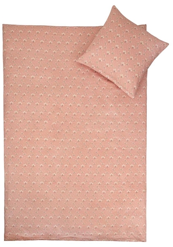 Baby sengetøy - 70x100 cm - 100% Bomullssateng - Summer rosa