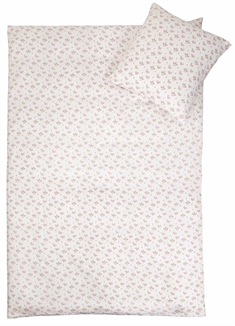 Junior sengetøy - 100x140 cm - 100% Bomullssateng - Summer white