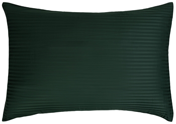 Putetrekk - 70x100 cm - 100% Bomullssateng - Stripet Grønn