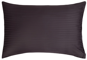 Putetrekk - 70x100 cm - 100% Bomullssateng - Stripet Antrasittgrå