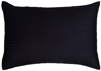 Putetrekk - 70x100 cm - 100% Bomullssateng - Stripet Mørkeblå