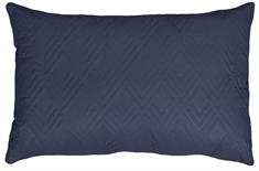 Gavlpute - Mørk blå og lyseblå - 60x90 cm - Gavlpute til sengen