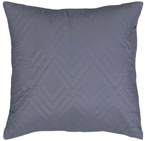 Pyntepute - 45x45 cm - 2-sidig - Mørkegrå og lysegrå - Sofapute