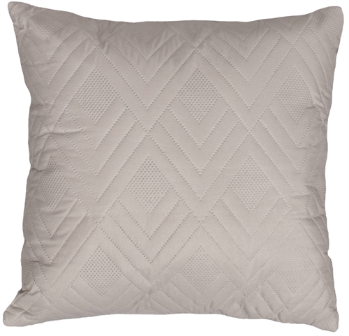 Pyntepute - 45x45 cm - 2-sidet - Sandfarget og hvitt - Sofapute