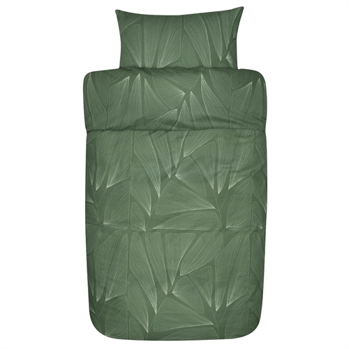 Høie sengetøy - 140x220 cm - Anine green - 100% ekstra fin bomull sengesett