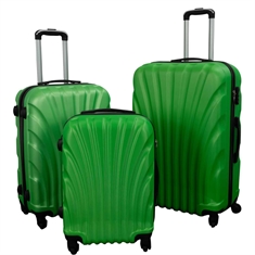 Koffert - Musling grønn - Praktisk hardcase-koffert