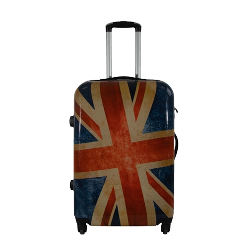 Koffert - Hardcase koffert - Str. Medium - Koffert med motiv - Union Jack - Eksklusiv lettvekt reisekoffert
