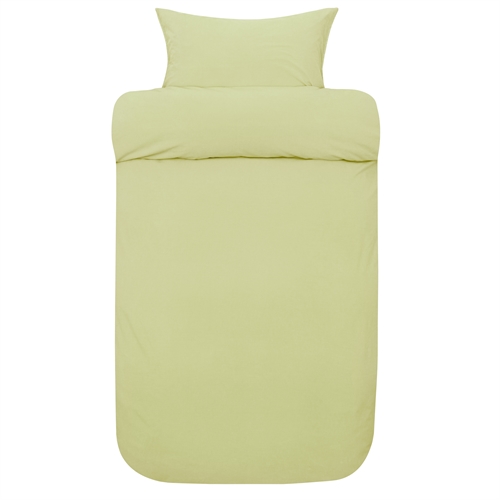 Økologisk sengetøy - 100% steinvasket bomull - 140x200 cm - Frøya lime - Sengetøy fra Høie of Scandinavia
