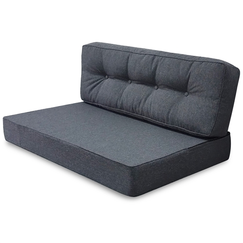 Siddepute til pallesofa - 120x80 cm - 15 cm tykk - Antrasittgrå pallepute - Nordstrand Home