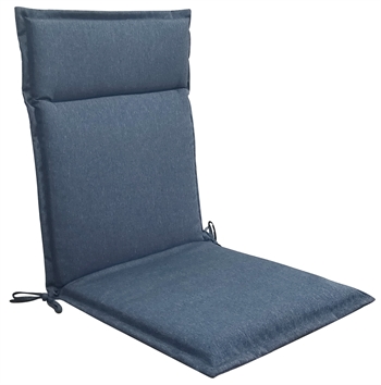 Hagepute til posisjonsstol med høy rygg - 5 cm tykkelse - Mørke blå pute med god komfort - Nordstrand Home universal
