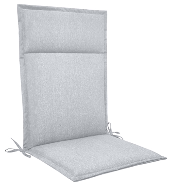 Hagepute til posisjonsstol med høy rygg - 5 cm tykkelse - Grå pute med god komfort - Nordstrand Home universal