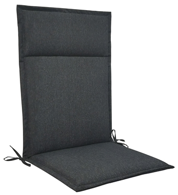 Luksus hagepute til posisjonsstol med høy rygg - 5 cm tykk - Antrasittgrå pute med luksuskomfort - Nordstrand Home
