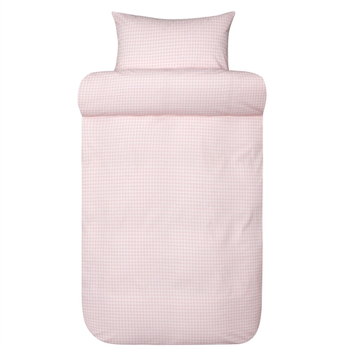 Bomullssengetøy 140x220 cm - Lyserutet sengesett i 100% ekstra fin bomull - Nils - Høie Of Scandinavia sengetøy