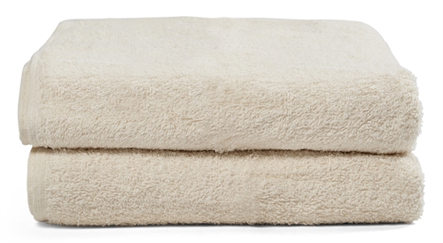 Håndklær - 2 stk. 50x100 cm - Natur - 100% bomull - Håndklepakke fra nordisk tekstil