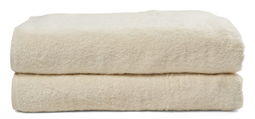 Badehåndklær - 2 stk. - 70x140 cm - Natur - 100% bomull - Håndklepakke fra nordisk tekstil