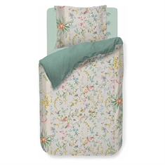 Blomstret sengetøy - Petites Fleurs Khaki - Sengelinned med dobbeltsidig design - 100% bomull - Pip Studio