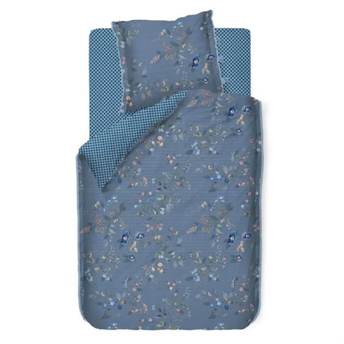 Blomstrete sengetøy - 140x200 cm - Kawai Flower Blue - Sengetøy med dobbeltsidig design - 100 % bomull - Pip studio