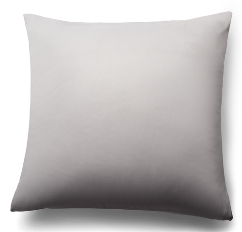 Bambus putetrekk - 100% naturlig bambus - 60x63 cm - Lys grå satengvevd putetrekk