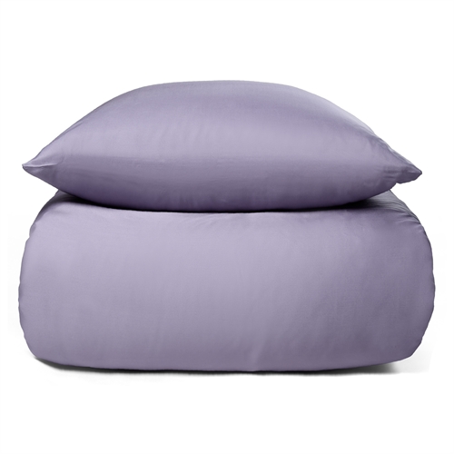 Bambus sengetøy - 100% naturlig bambus - 140x200 cm - Lys lilla, satengvevd sengetøysett