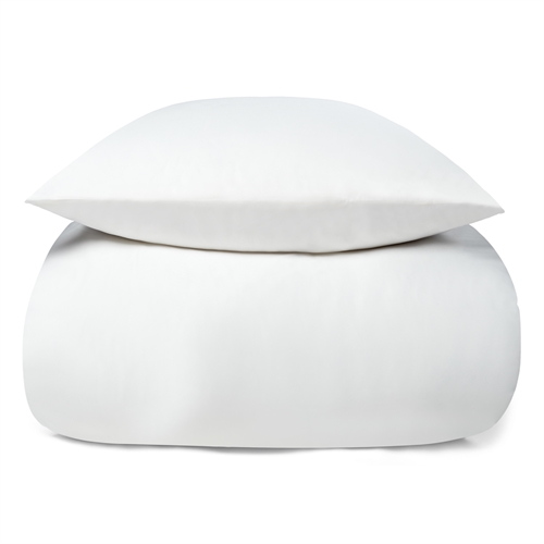 Bambus sengetøy - 100% naturlig bambus - 140x200 cm - Hvit satengvevd sengetøysett