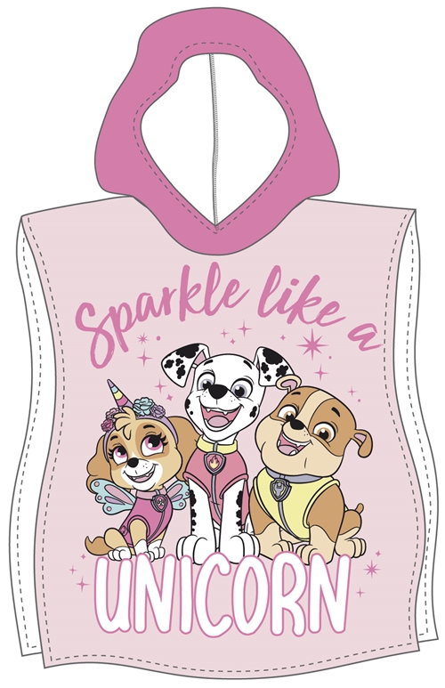 Badeponcho - Myk og koselig - Paw Patrol - Lett og hurtigtørkende barneponcho for barn