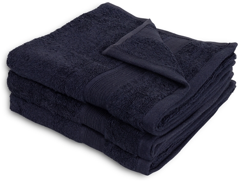 Bambus håndkle - 50x100 cm - Mørkeblå - Myke luksushåndklær fra Excellent - By Borg