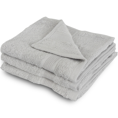 Bambus gjestehåndkle - 40x60 cm - Lys grå - Myke luksushåndklær fra Excellent - By Borg