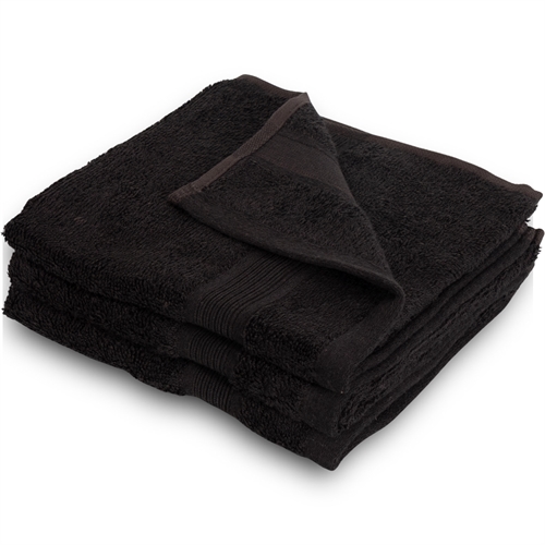 Bambus gjestehåndkle - 40x60 cm - Sort - Myke luksus håndklær fra Excellent - By Borg