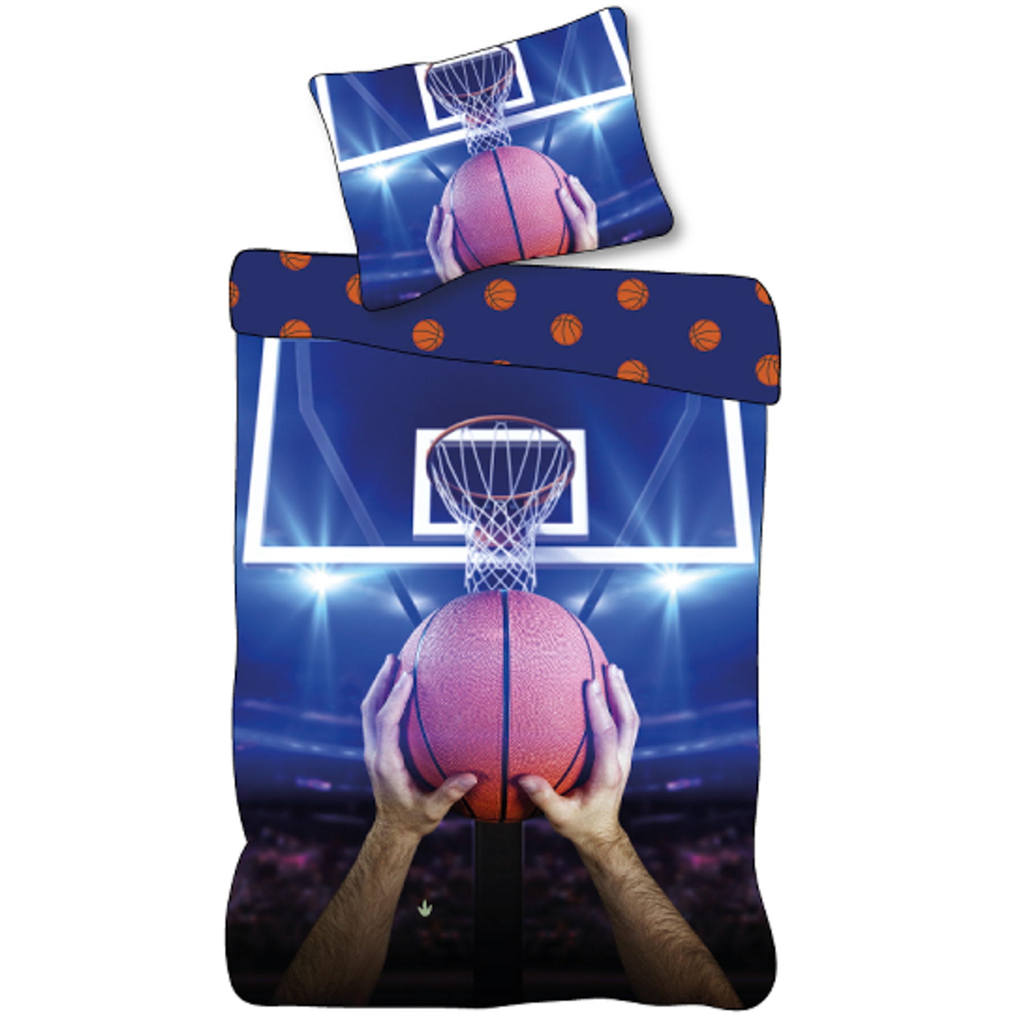 Basketball sengetøy - 100% bomull - Barnesengetøy 140x200 cm