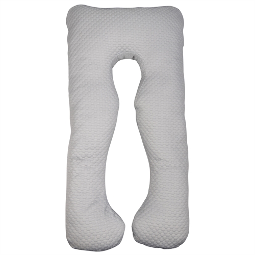 Graviditetspute i myk velur - U-formet - Kroppspute med mykt velurtrekk - Nordstrand Home