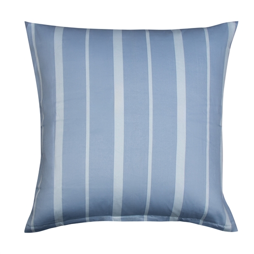 Ekstra mykt putetrekk 60x63 cm - 100% bomullssateng - Lyseblått stripet hodeputetrekk - 300 TC putetrekk fra By Borg