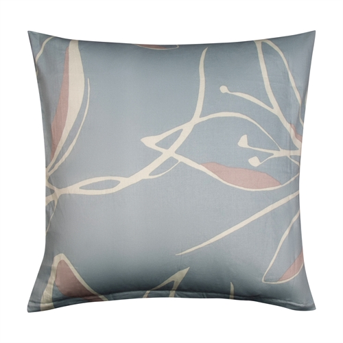 Ekstra mykt putetrekk 60x63 cm - 100% bomullssateng - Blomstret grønt hodeputetrekk - 300 TC putetrekk fra By Borg