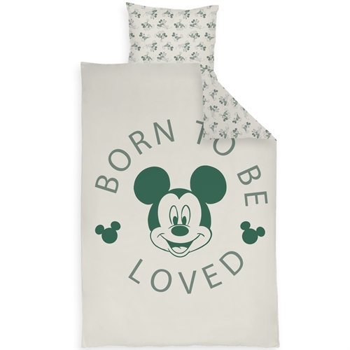 Mickey sengetøy 100x140 cm - Juniorsengesett med Mickey Mouse - Vendbart motiv - 100% bomull sengelinned