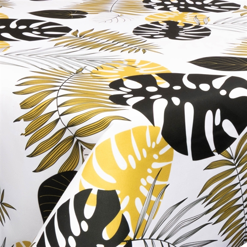 Tekstil voksduk med akrylbelegg - Big brown leaves - 140 cm bred - På metermål