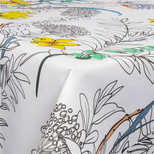 Tekstil voksduk med akrylbelegg - Wild Leaves - 140 cm bred - På metermål