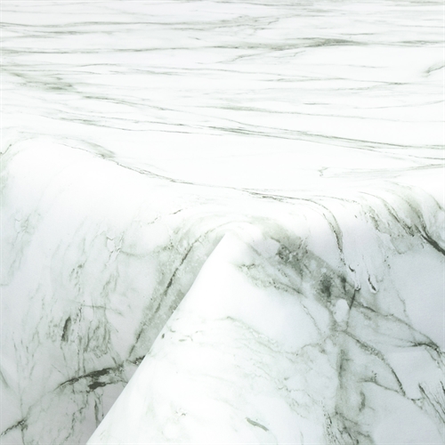 Tekstil voksduk med akrylbelegg - Marble grey - 140 cm bred - På metermål