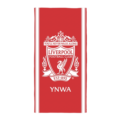 Liverpool håndkle - 70x140 cm - 100 % bomull - Mykt badehåndkle med Liverpool-logo