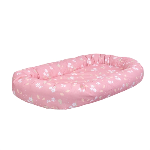 Babynest - Myk babynest 86 cm lang - Søt kanin kolleksjon til baby - Bomulls babyrede - Nordstrand Home babytilbehør