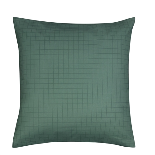 Putetrekk 100 % bomull - 60x63 cm - Grønnrutet sengesett putetrekk - Nordstrand Home dynetrekk