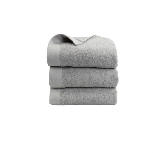 Gjestehåndkle - 100% Myk bomull med høy absorberingsevne - 40x60 cm - Lysegrå håndkle fra danske By Borg