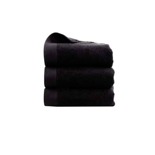 Gjestehåndkle - 100% Myk bomull med høy absorberingsevne - 40x60 cm - Svart håndkle fra danske By Borg