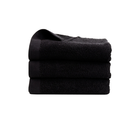 Håndkle - 100% Myk bomull med høy absorberingsevne - 50x100 cm - Svart håndkle fra danske By Borg