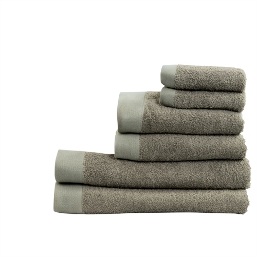 Håndklepakke med 6 stk. - 100% Myk bomull med høy absorberingsevne - Lysegrønne håndklær fra danske By Borg