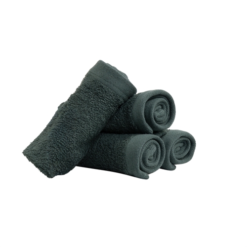Vaskekluter 4-pak - 100% Myk bomull med høy absorberingsevne - 30x30 cm - Mørkegrønne vaskekluter fra danske By Borg