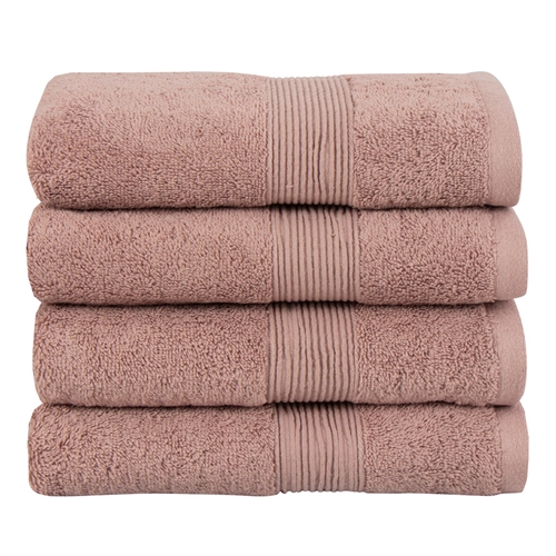 Økologisk håndkle - 50x100 cm - 100% gots-sertifisert bomull - Støvet rosa håndkle fra Premium By Borg